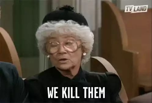 Estelle Getty: We Kill Them Headshake