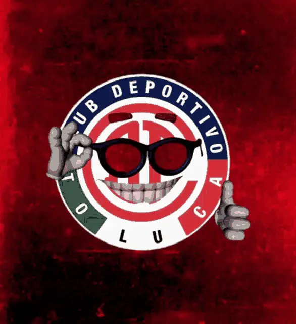 Toluca FC Logo Emoji with Sunglasses