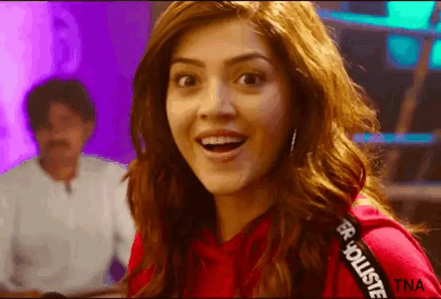 F2: Woman in Red Hoodie's Surprised Reaction
