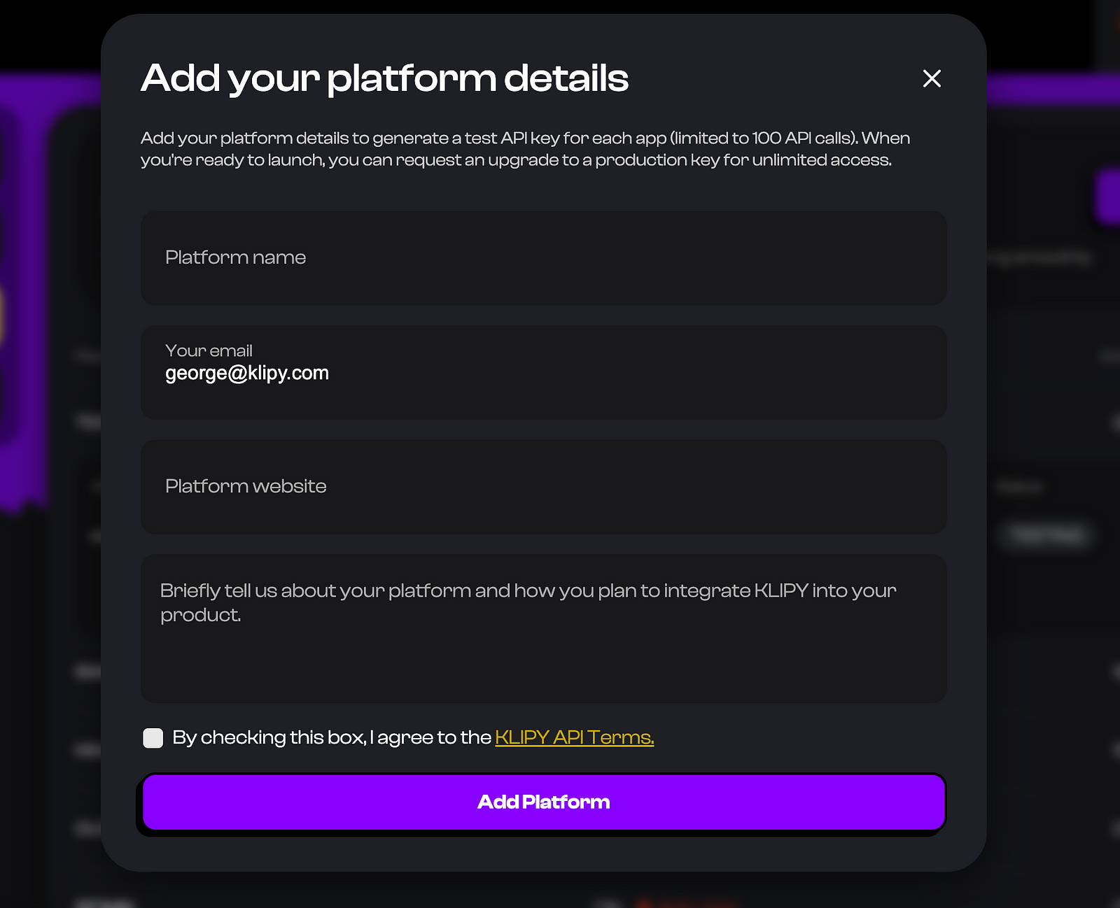 create platform