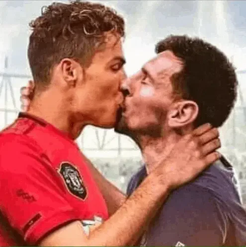 Messi Vs Ronaldo Messi Kiss Meme