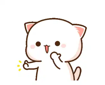 Peach Cat Gives Thumbs Up
