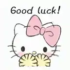 Hello Kitty Wishes Good Luck