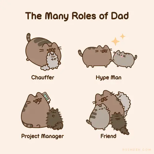 Pusheen Cat: The Many Roles of Dad
