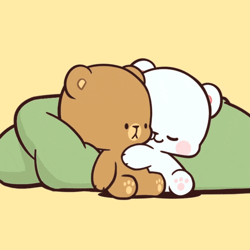 Milk Mocha Bears Cuddling Affectionately