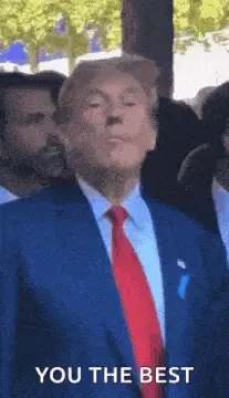 You're The Best: Trump Points and Gives Thumbs Up – best memes meme GIF free download no watermark 2026