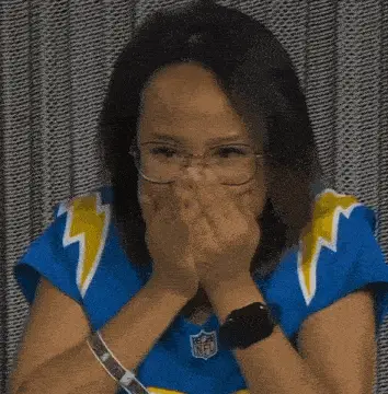 Excited Chargers Fan's Game Day Reaction – free memes GIF download | meme platform