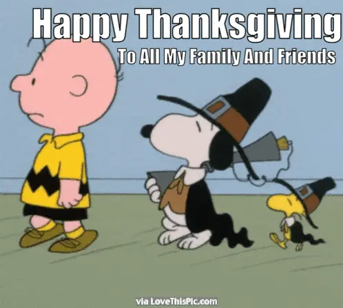 Happy Thanksgiving with Snoopy