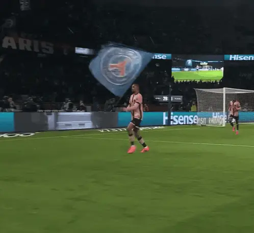 Barcola's Gun Celebration for PSG
