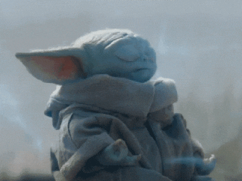 Baby Yoda Meditating with the Force