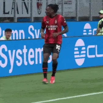 Rafeal Leao's Victory Celebration for AC Milan