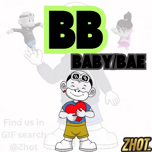 BB Baby Bae Animated Monkey Love