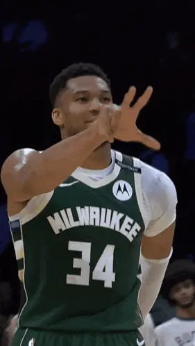 Giannis Antetokounmpo's Energetic Reaction