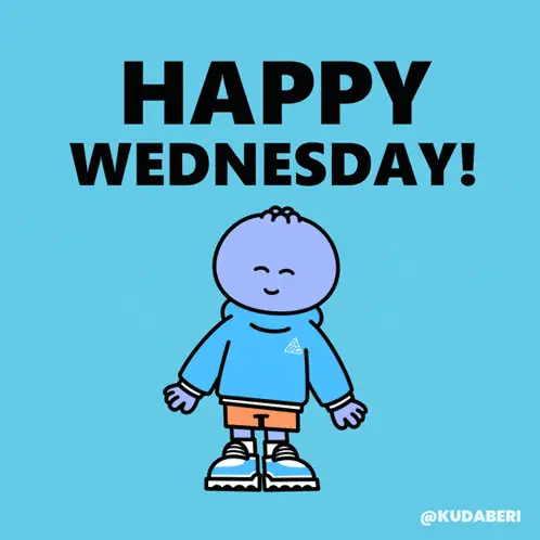 Happy Wednesday! Kudaberi Animated Greeting