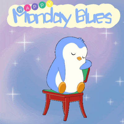 Happy Monday Blues: Back to Work Penguin