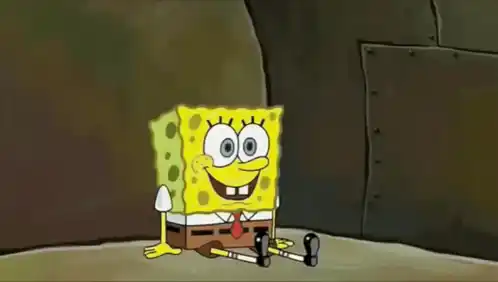 Spongebob Squarepants Waiting Patiently