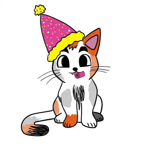 Mlesio the Cat's Party Celebration
