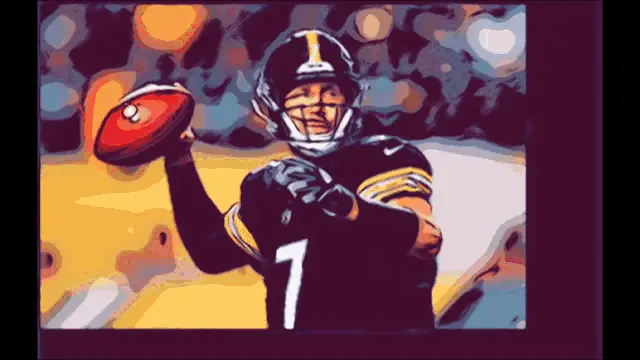 Ben Roethlisberger & Myles Garrett Football