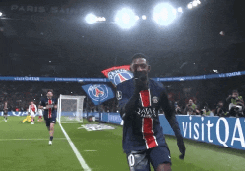 Ousmane Dembélé's PSG Goal Celebration