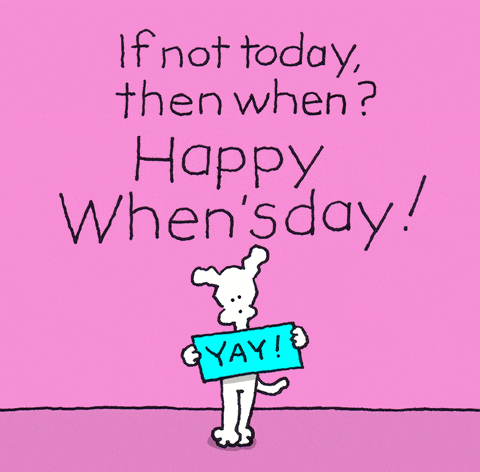 Happy When'sday! Cute Dog Says YAY!