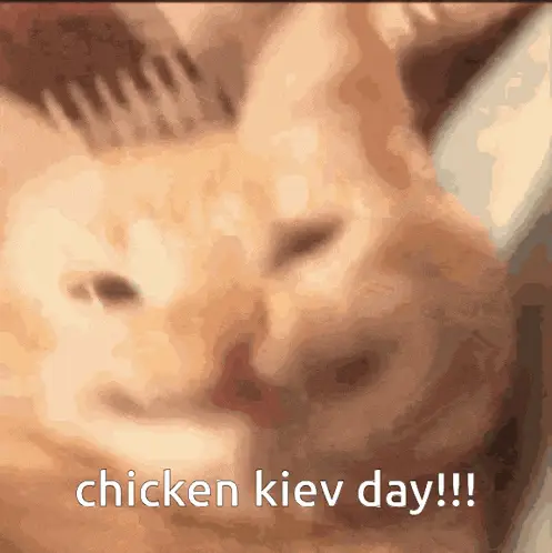 Happy Cat's Chicken Kiev Day!