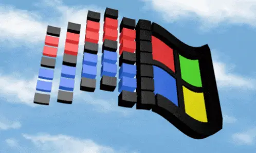 Microsoft Windows 95 Emblem Animation
