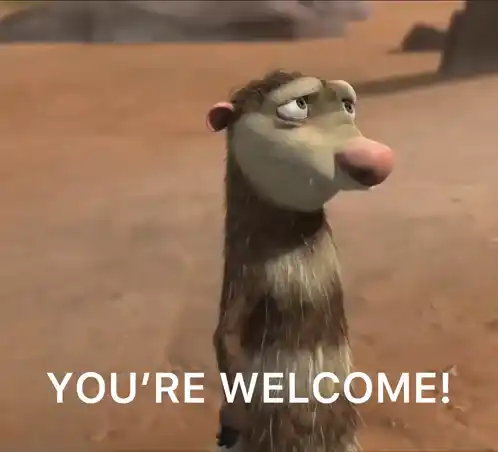 Ice Age Opossum Says 'You're Welcome!'