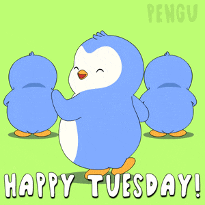 Happy Tuesday Dancing Penguin