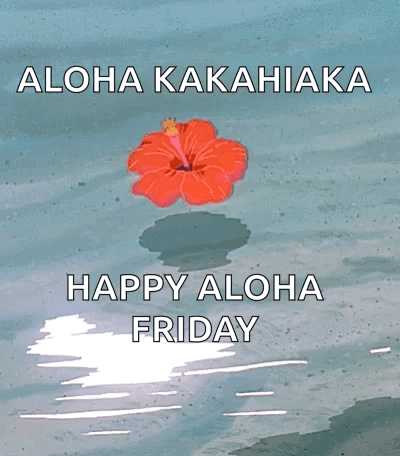 Happy Aloha Friday Hibiscus Greeting