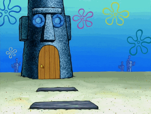 Squidward Walks Away from His House