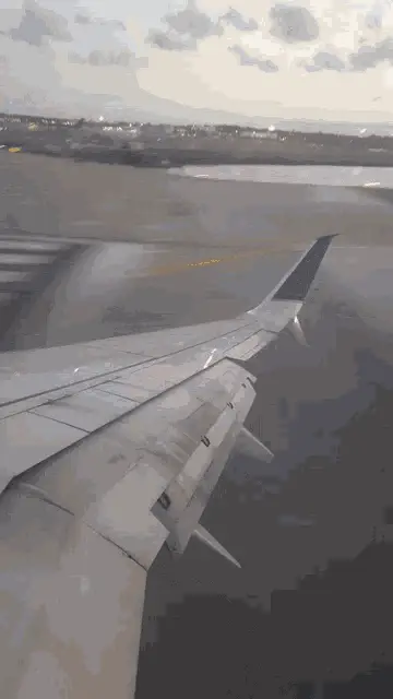 Rynaair Airplane Wing View Takeoff