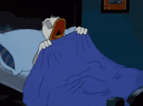 Donald Duck Tries to Sleep – free GIF download | meme platform | memes GIF