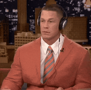 John Cena Dancing While Listening to Music