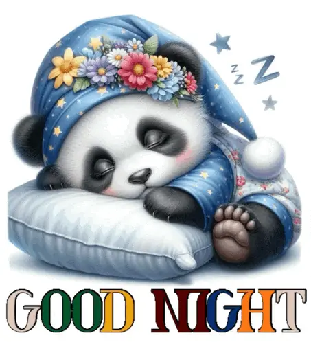 Good Night Sweet Dreams Animated Panda – free memes GIF download | meme platform