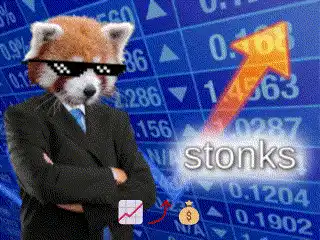 Stonks Red Panda Success