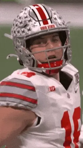 Will Howard in Ohio State Football Uniform