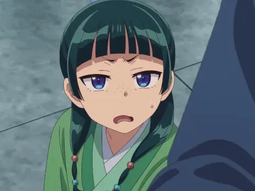 Maomao's Disgusted Reaction in Apothecary Diaries – free GIF download