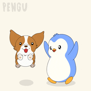 Cute Kawaii Penguin and Corgi