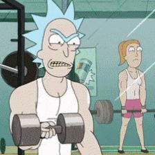 Rick and Summer Workout in the Gym
