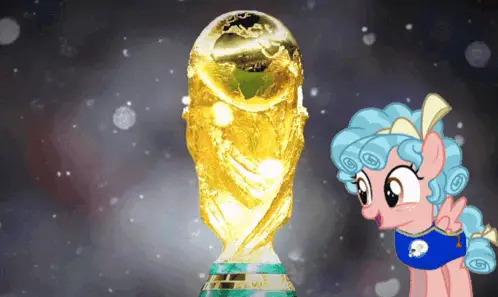 Cozy Glow and the Messi World Cup Trophy