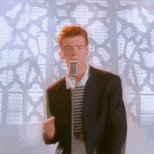 Rick Astley Singing - Nice