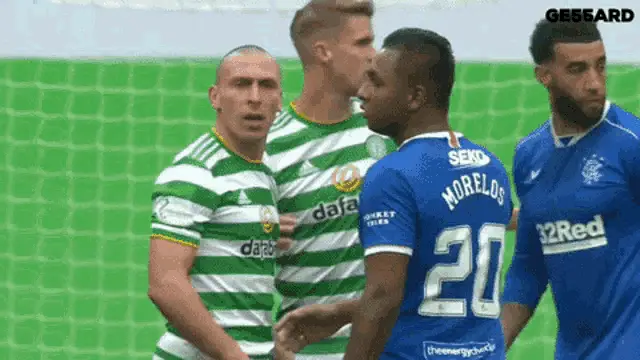Scott Brown Slaps Alfredo Morelos in Football Match