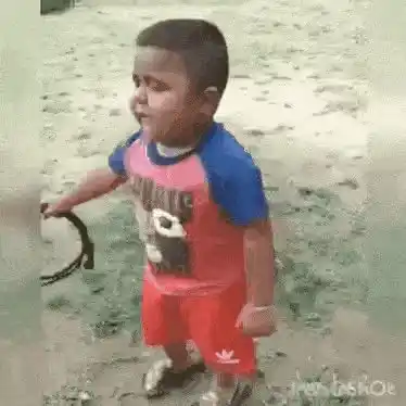 Little Boy Crying Outdoors
