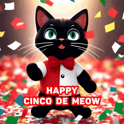 Happy Cinco De Meow Cat Celebration