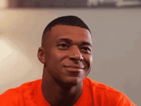 Kylian Mbappe Smiling