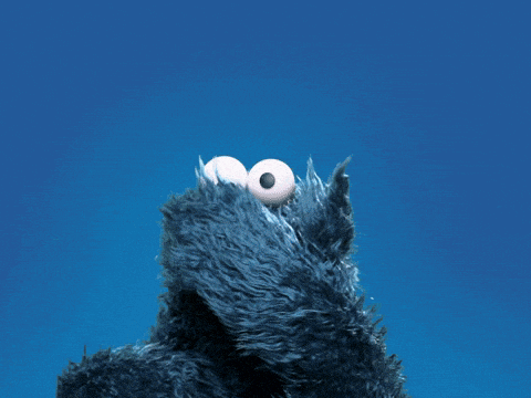 Cookie Monster Blows a Kiss - Mwuah!