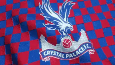 Waving Crystal Palace FC Flag