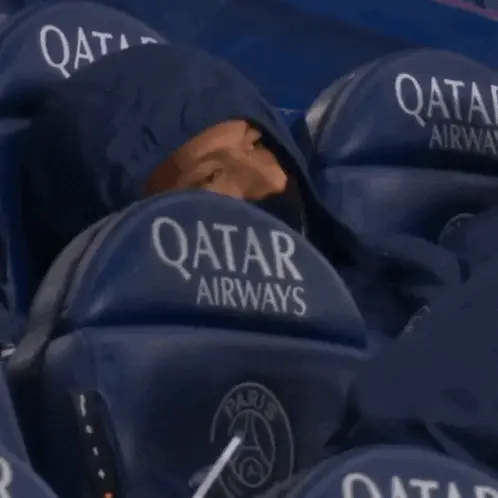 Kylian Mbappe on the Bench