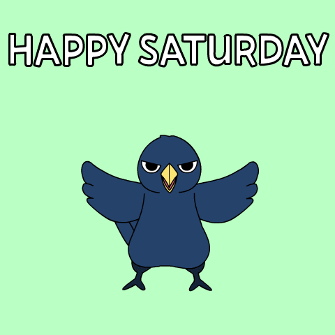 Happy Saturday Dancing Bird