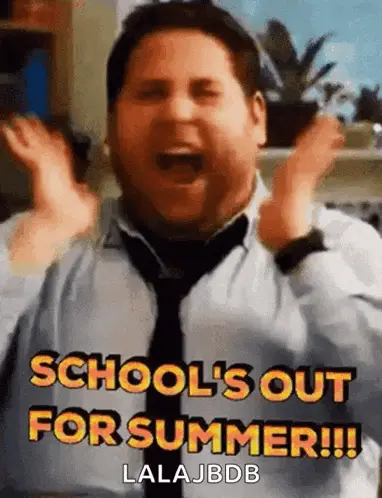 School's Out For Summer! Celebration – school memes meme GIF free download no watermark 2026